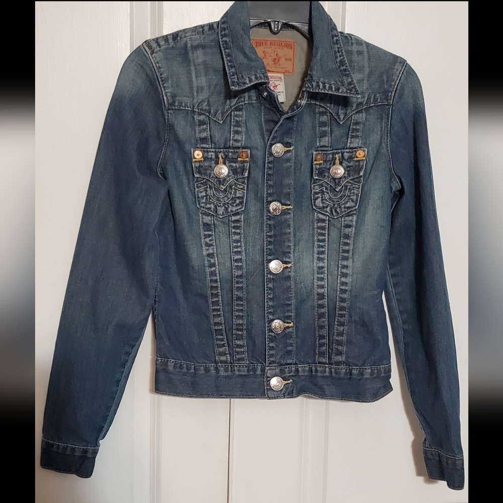 True Religion "Jimmy" Denim Jacket- Women’s Size XS Y2K
